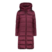 CMP Winter Coat Fix Hood (Shiny effect, warm) ruby red Women